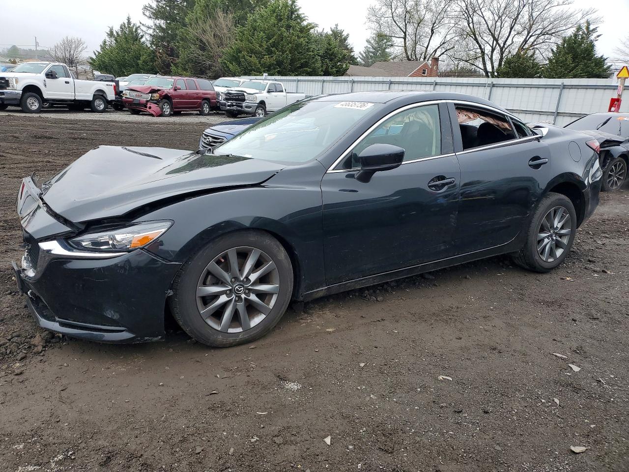 2020 Mazda 6 Sport, VIN JM1GL1UM9L1514761 — Опрокидывание