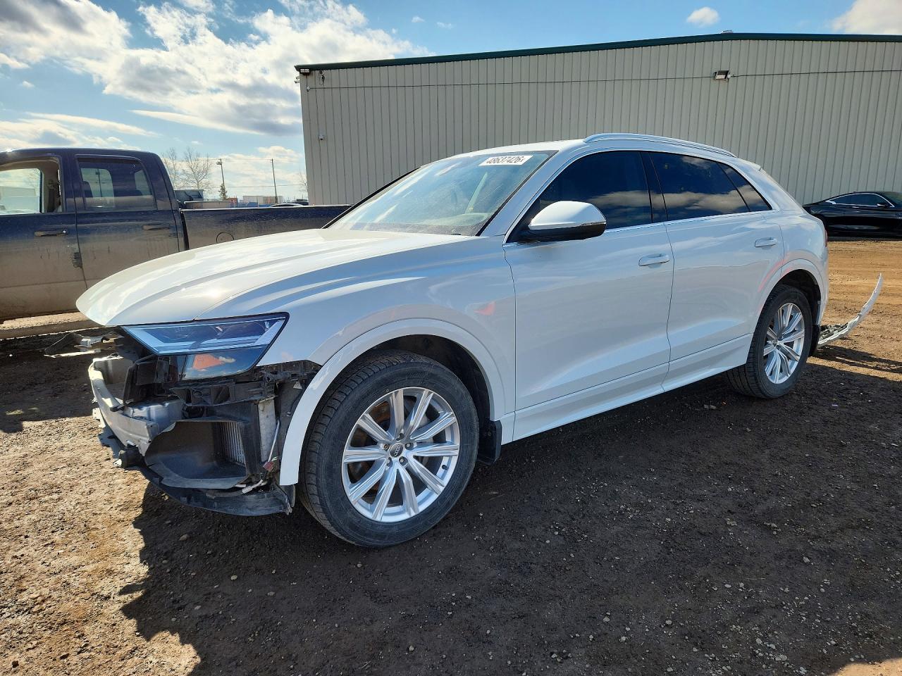 2019 Audi Q8 Premium, VIN WA1AVAF16KD007343 — Front end