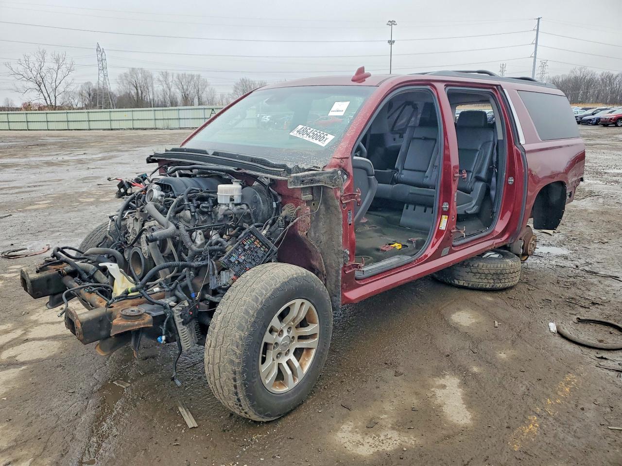 2016 Chevrolet Suburban LT, VIN 1GNSKHKC5GR348981 — Stripped