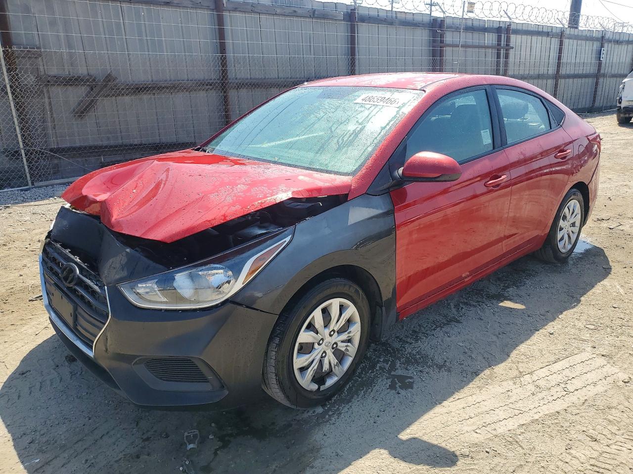 2022 Hyundai Accent SEL, VIN 3KPC24A64NE154565 — Front end