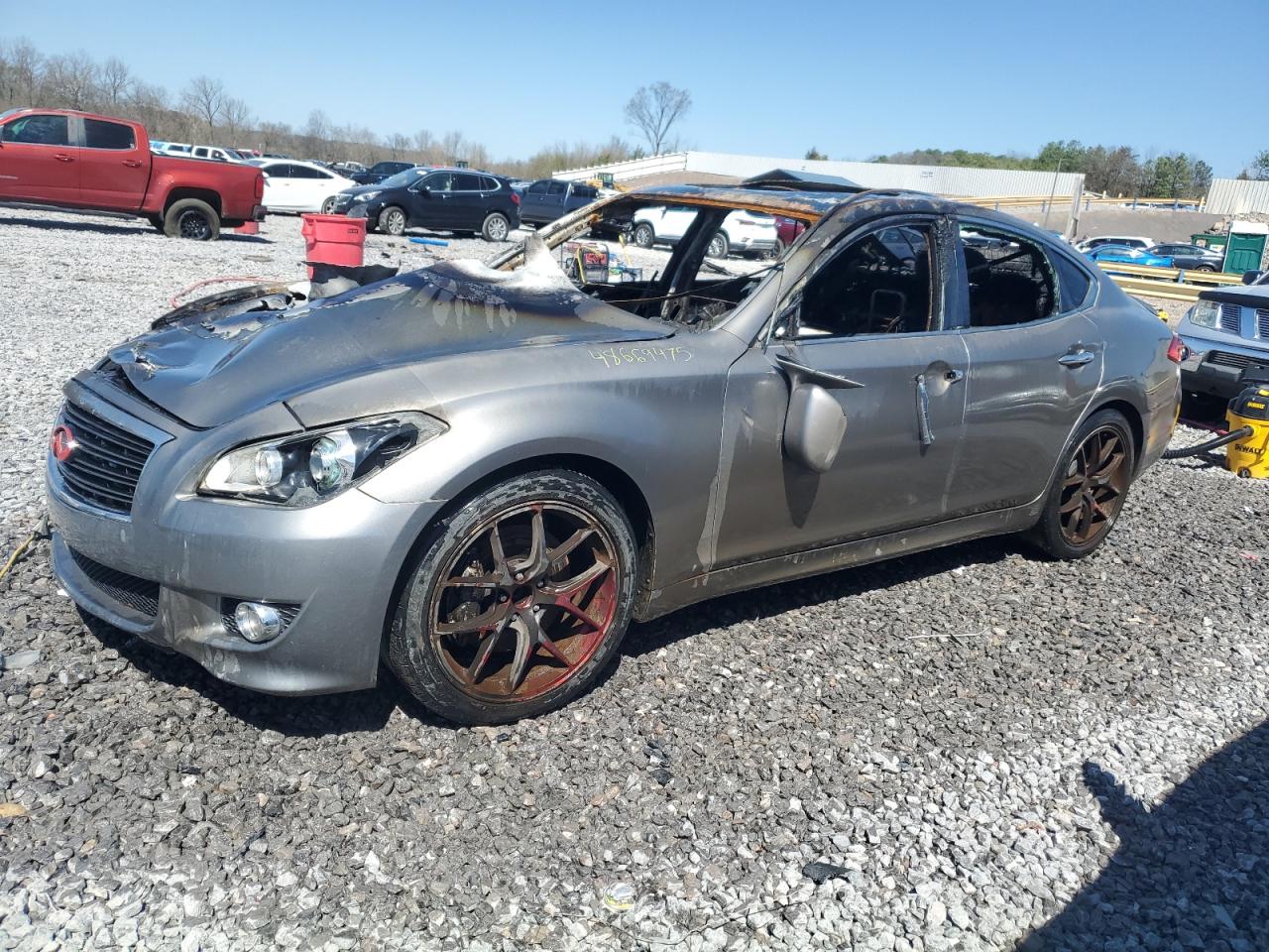 2011 Infiniti M, VIN JN1BY1AP9BM323514 — Engine fire
