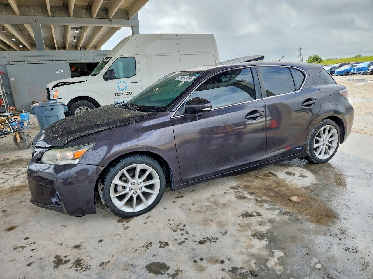 2012 Lexus CT 200h Premium, VIN JTHKD5BH8C2080863 — Interior fire