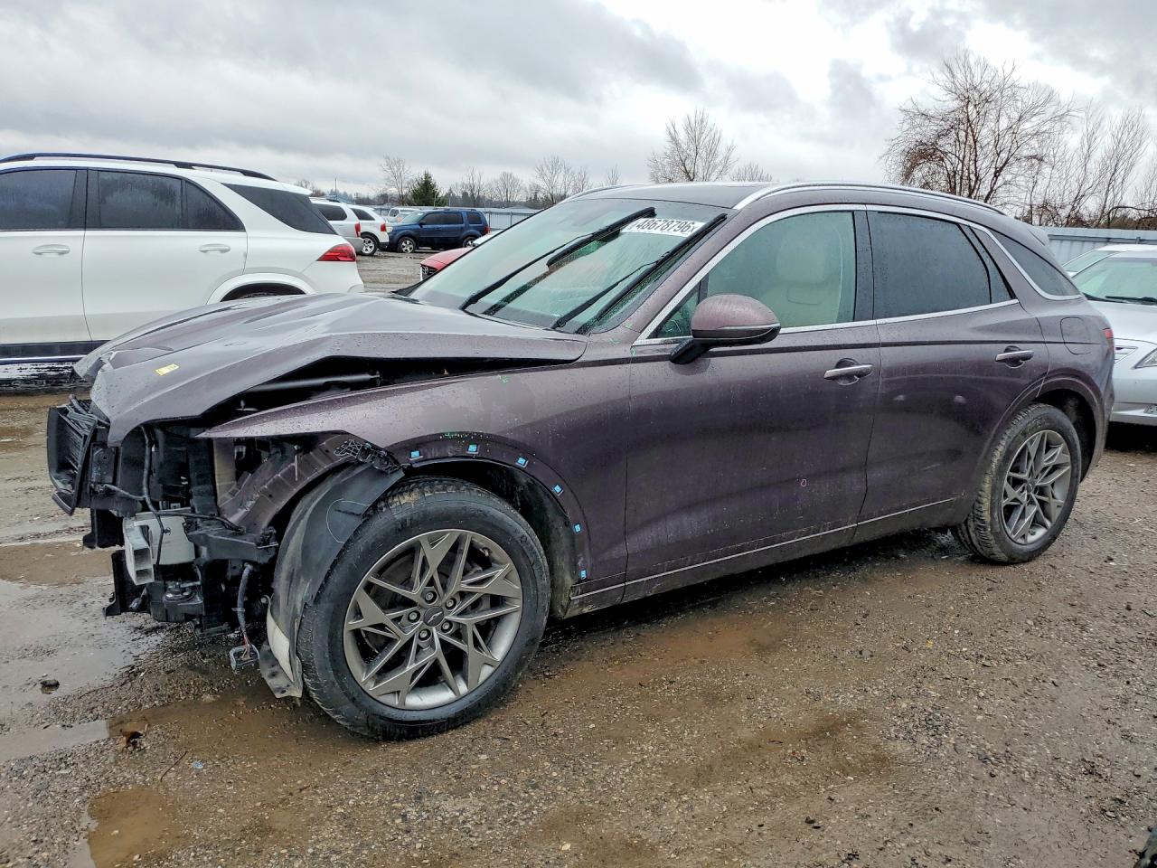 2022 Genesis GV70 2.5T, VIN KMUMADTB5NU076975 — Front end