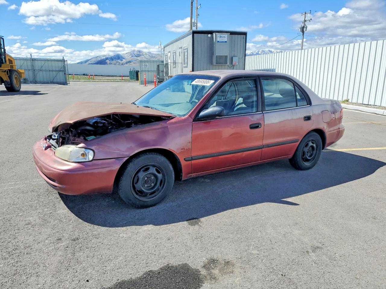 1999 Chevrolet Prizm Lsi, VIN 1Y1SK5282XZ433386 — Front end