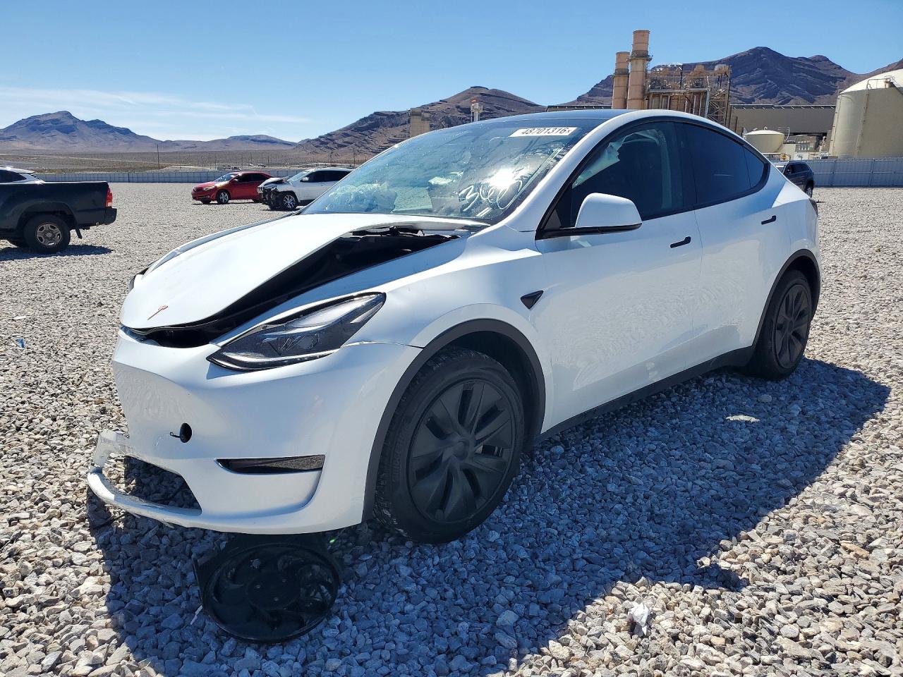 2024 Tesla Model Y Long Range, VIN 7SAYGDEE7RF193596 — Front end