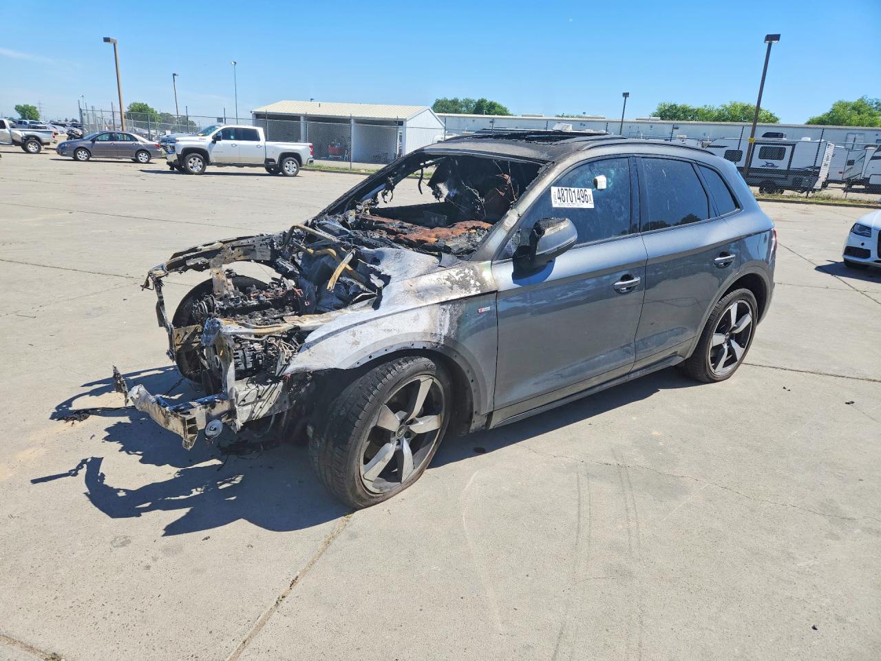 2023 Audi Q5 S line Premium Plus, VIN WA1EAAFY1P2032518 — Burn