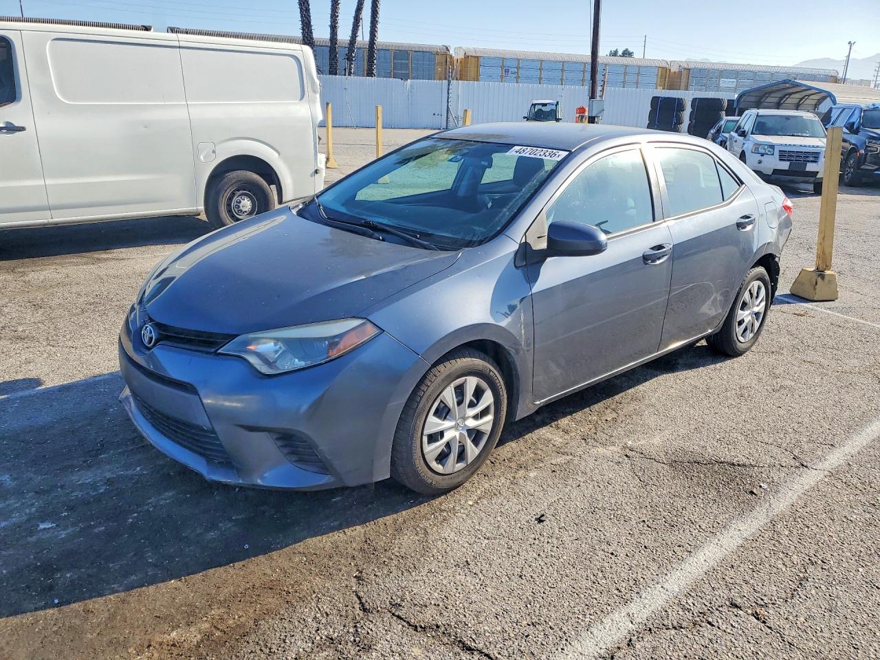 2014 Toyota Corolla S Plus, VIN 5YFBURHE0EP040559 — Rear end