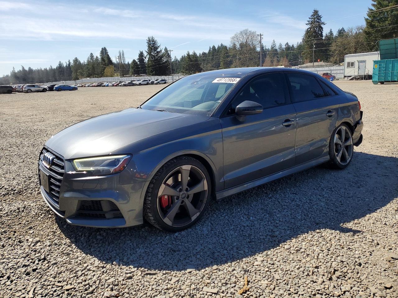 2020 Audi S3 S line Premium Plus, VIN WAUE1GFF5LA094430 — Rear end