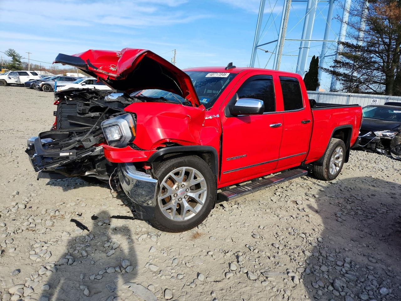2018 GMC Sierra 1500 SLT, VIN 1GTV2NECXJZ370109 — Front end