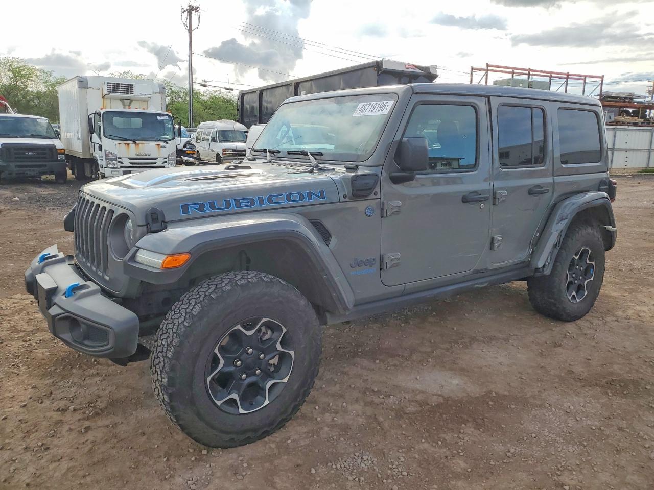 2022 Jeep Wrangler Unlimited Rubicon, VIN 1C4JJXR64NW178595 — Бок
