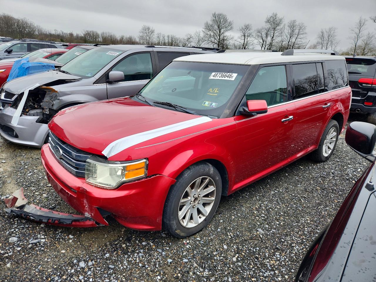 2012 Ford Flex SEL, VIN 2FMGK5CC7CBD21771 — Front end