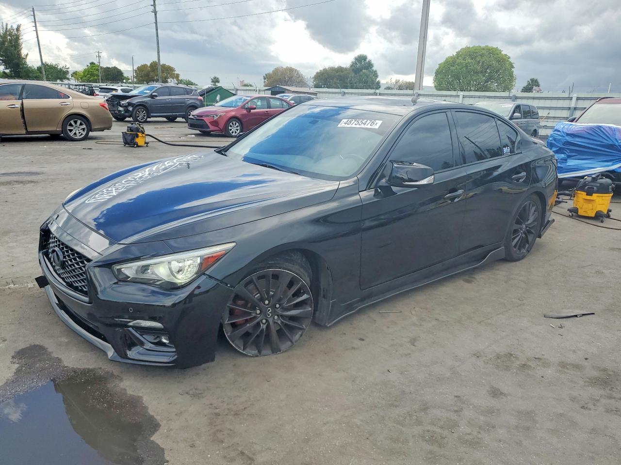 2021 Infiniti Q50 Luxe, VIN JN1EV7BPXMM700118 — Undercarriage