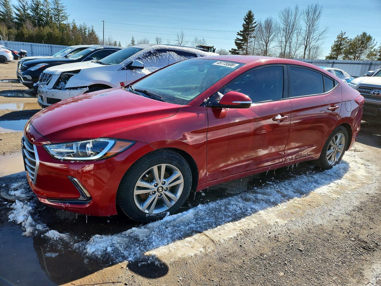 2017 Hyundai Elantra SE, VIN KMHD84LF3HU116021 — Engine fire