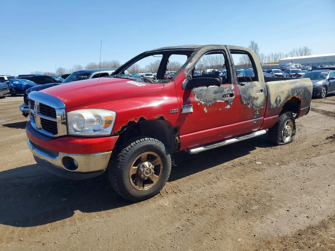2007 Dodge 2500 SLT, VIN 3D7KS28D37G824141 — Burn