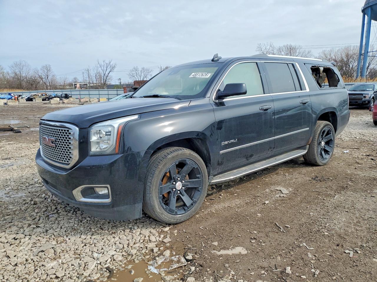 2015 GMC Yukon XL Denali, VIN 1GKS2JKJ6FR678257 — Interior fire