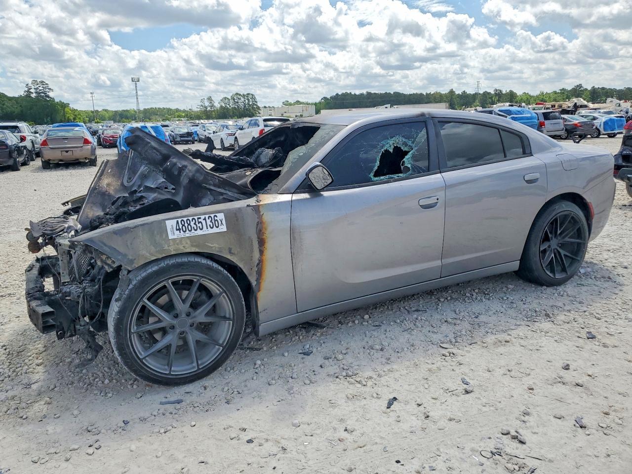 2016 Dodge Charger SE, VIN 2C3CDXBG8GH328412 — Engine fire