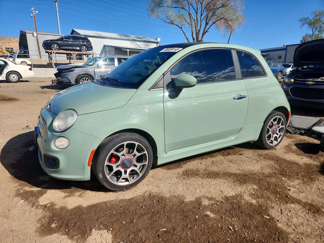 2012 FIAT 500 Sport, VIN 3C3CFFBR6CT176525 — Разукомплектован