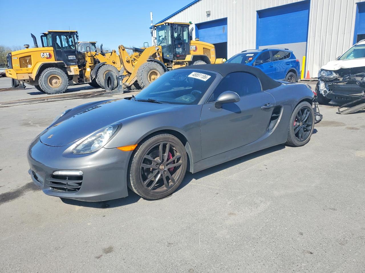 2013 Porsche Boxster, VIN WP0CA2A84DS112949 — Rear end
