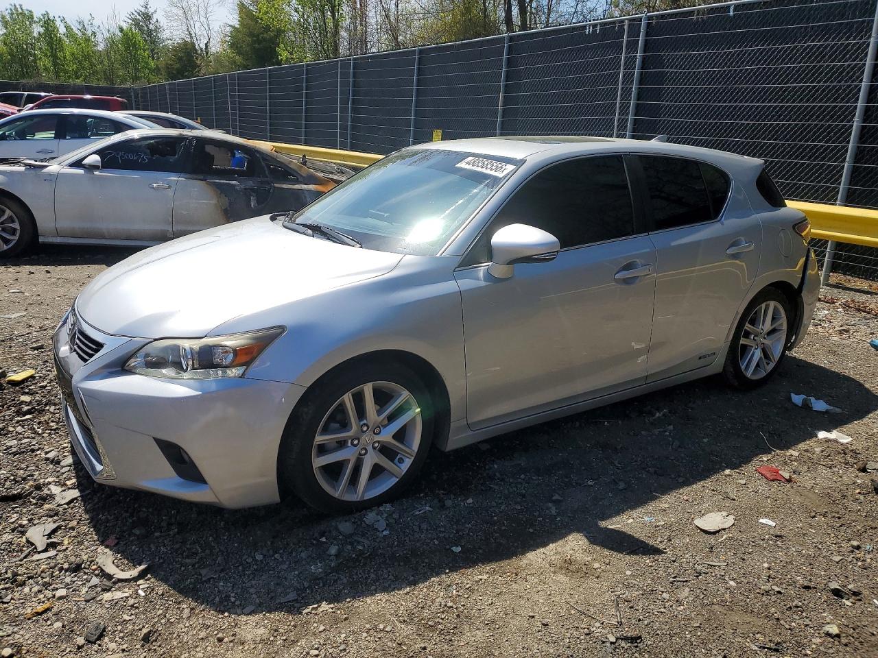 2016 Lexus CT 200h, VIN JTHKD5BH7G2264956 — Rear end
