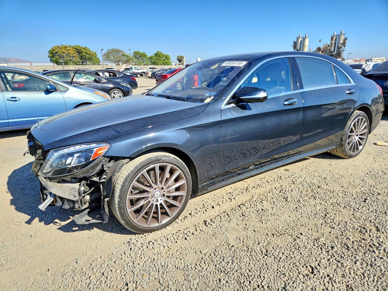2015 Mercedes-Benz S 550, VIN WDDUG8CB7FA095657 — Front end