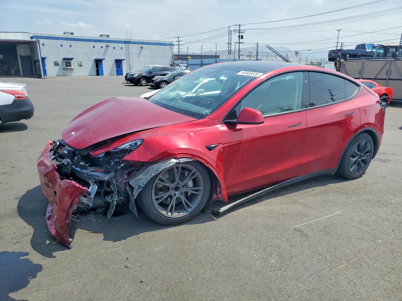 2024 Tesla Model Y, VIN 7SAYGDED2RF210957 — Front end