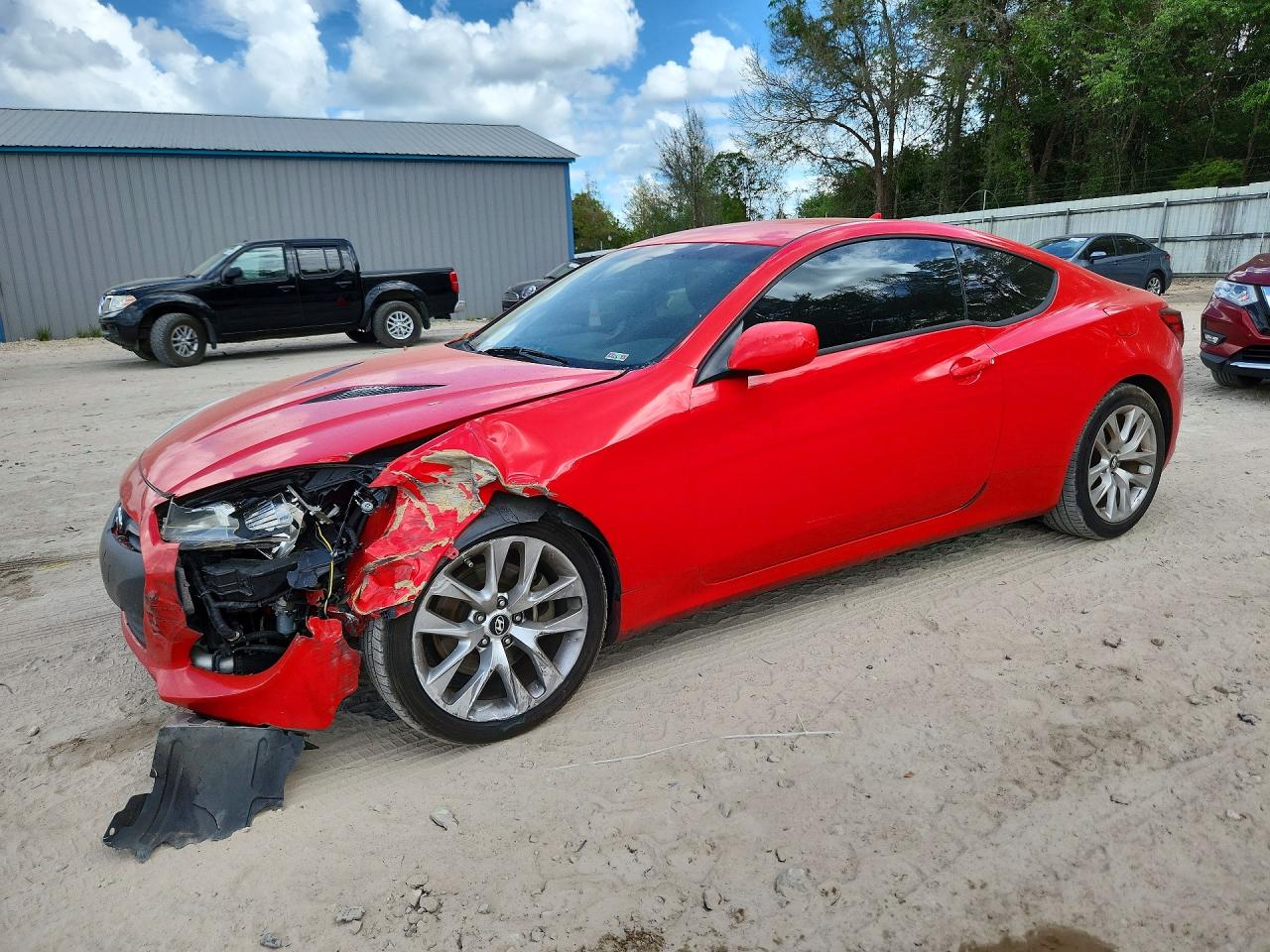2013 Hyundai Genesis Coupe 2.0T, VIN KMHHT6KD3DU108880 — Front end