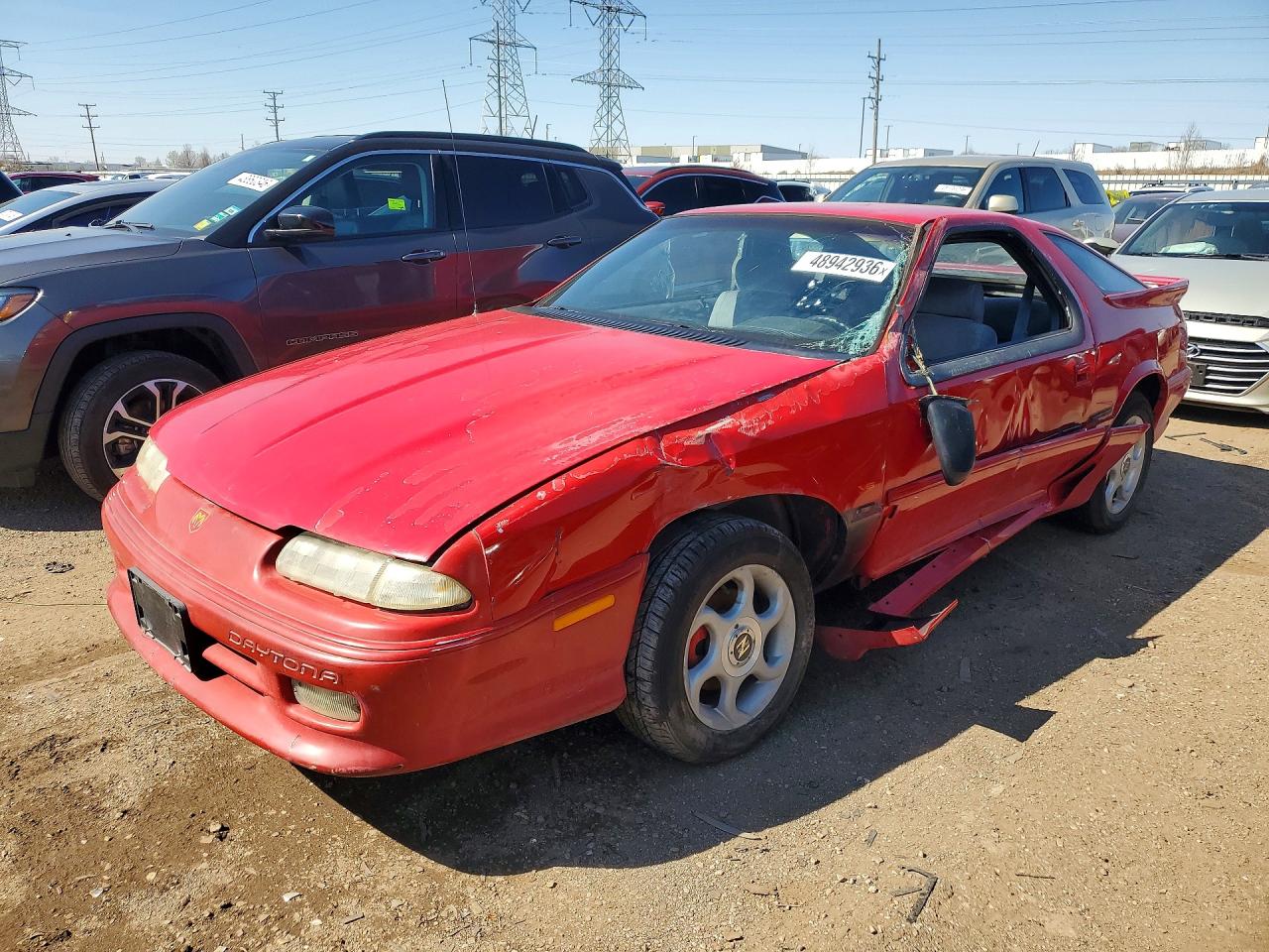 1992 Dodge Daytona, VIN 1B3XW4430NN157757 — Side