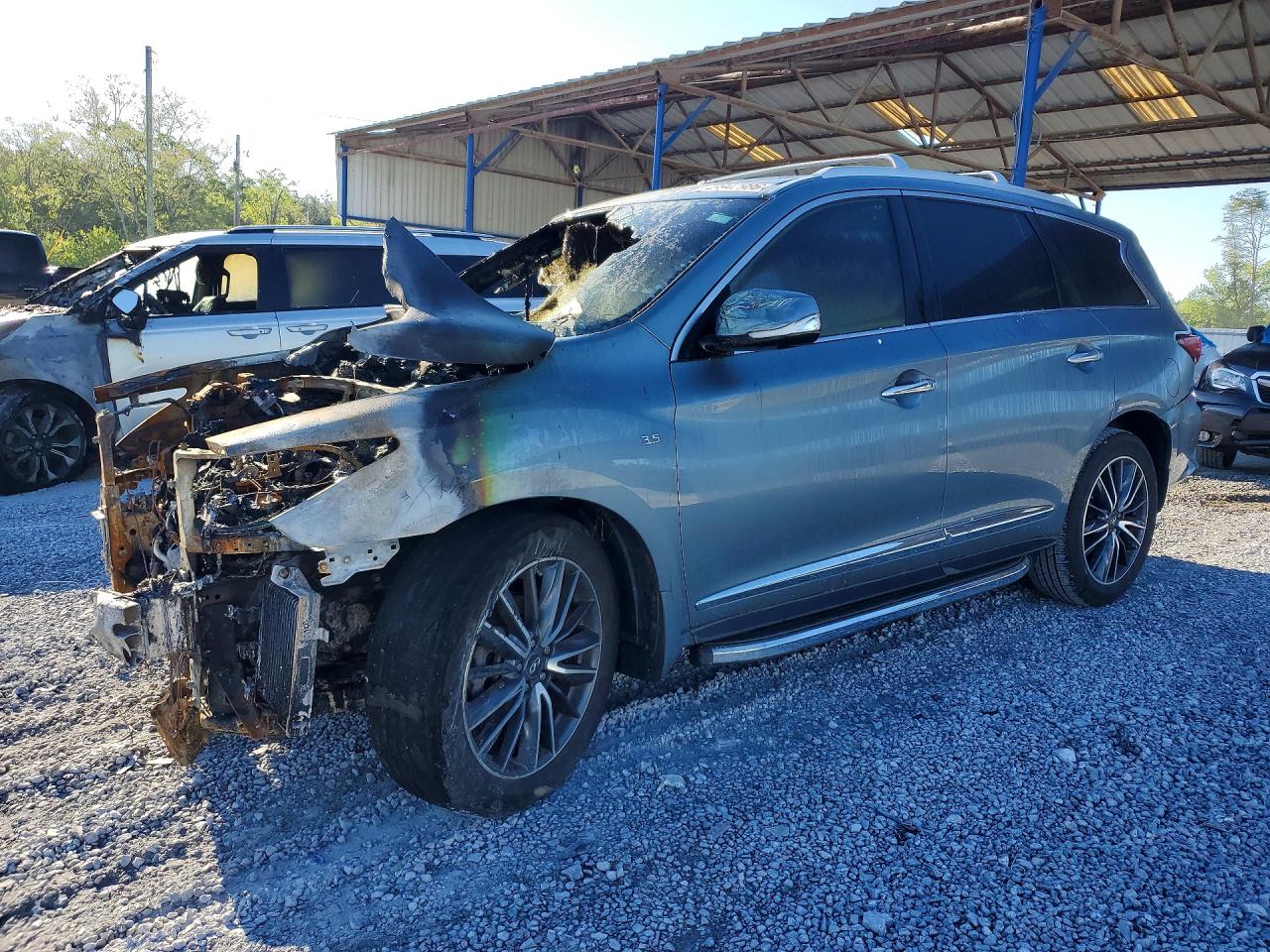 2017 Infiniti QX60, VIN 5N1DL0MN2HC527297 — Burn