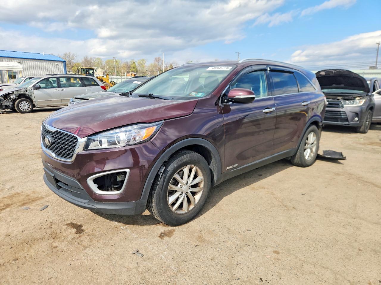 2017 Kia Sorento LX, VIN 5XYPGDA38HG280248 — Rear end