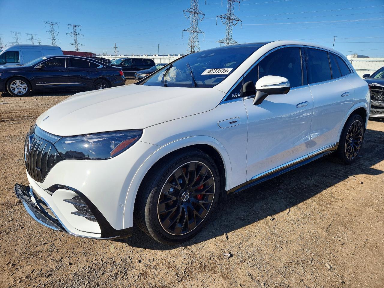 2024 Mercedes-Benz EQE AMG, VIN 4JGGM5DB9RA015739 — Front end
