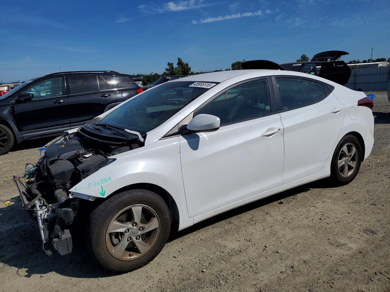 2015 Hyundai Elantra SE, VIN 5NPDH4AE3FH547058 — Front end