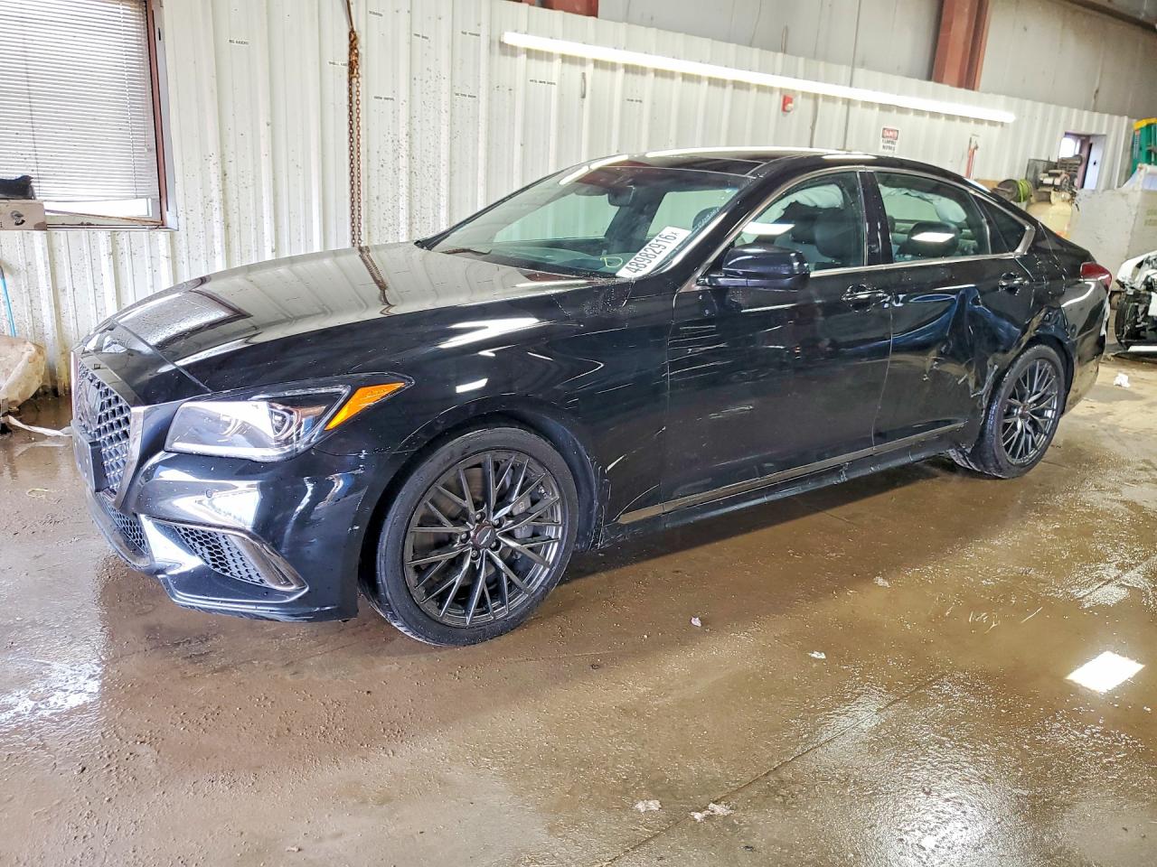 2018 Genesis G80 Sport, VIN KMHGN4JB4JU222179 — Side