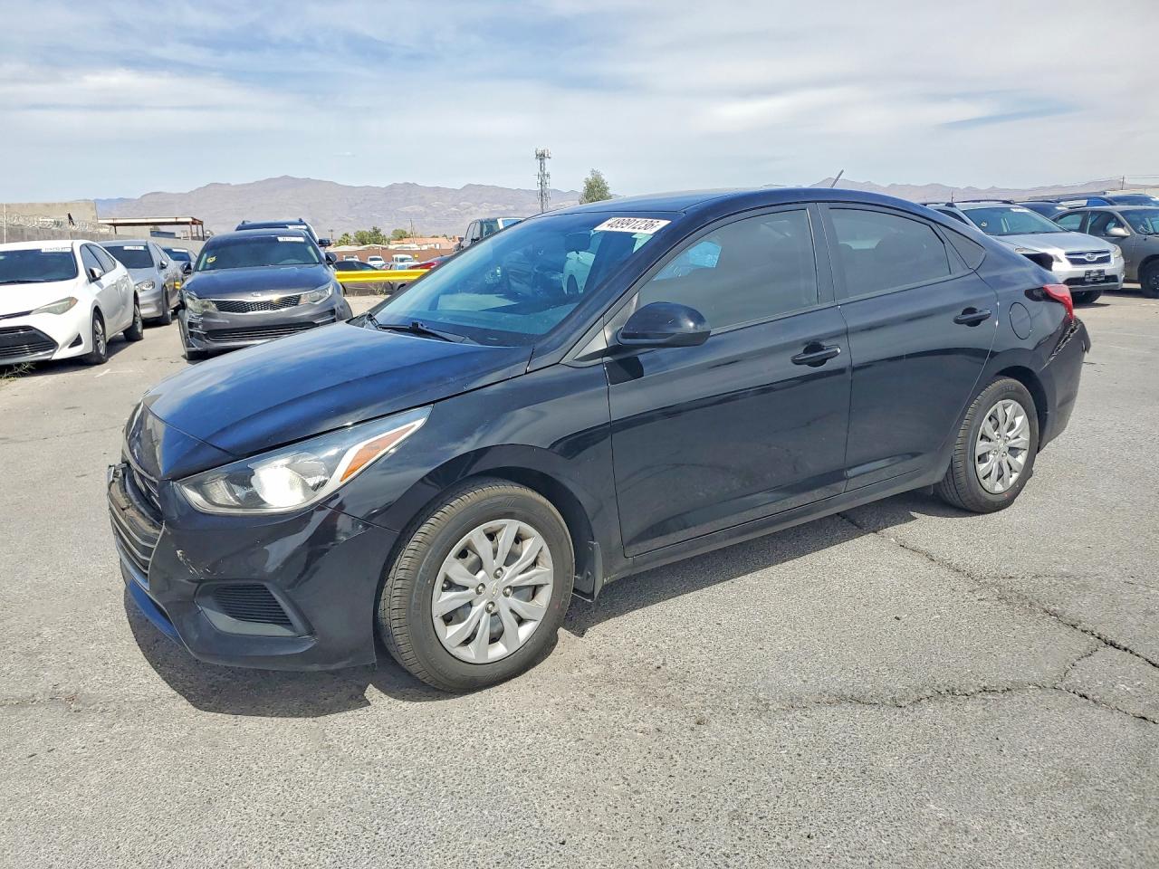 2022 Hyundai Accent SE, VIN 3KPC24A67NE174096 — Rear end