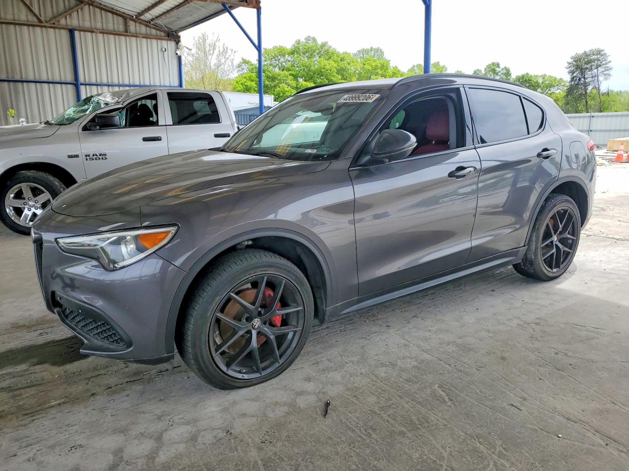 2019 Alfa Romeo Stelvio Sport, VIN ZASPAJAN4K7C70457 — Мелкие вмятины и царапины
