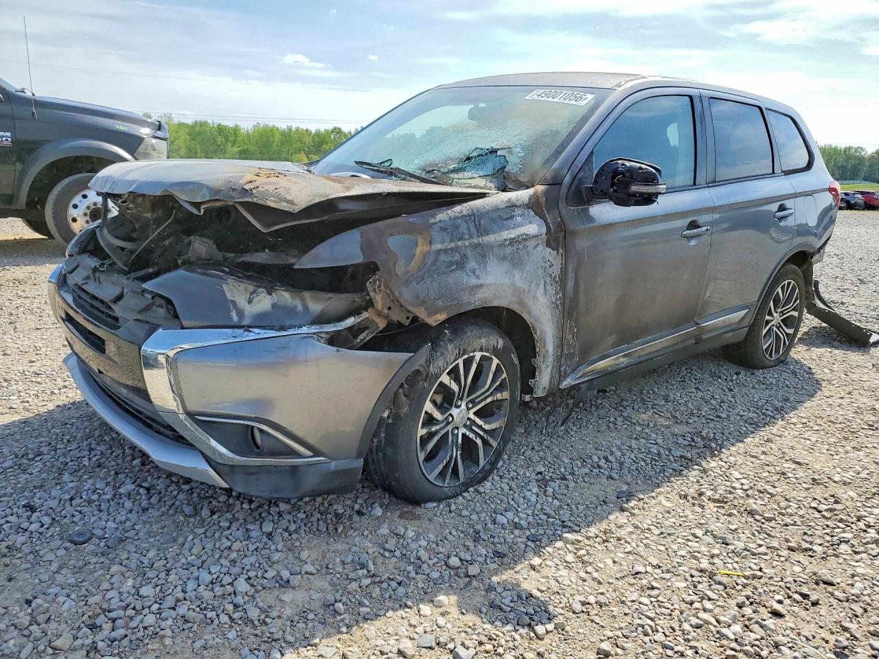 2018 Mitsubishi Outlander SE, VIN JA4AD3A39JJ003911 — Engine fire