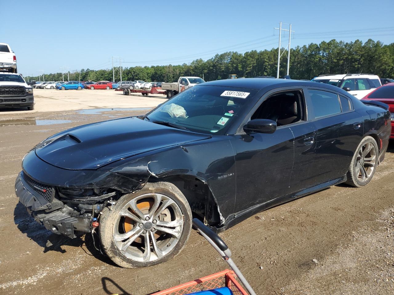 2021 Dodge Charger R/T, VIN 2C3CDXCT5MH647676 — Front end