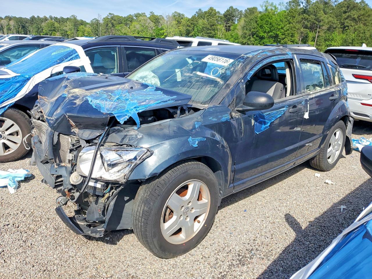 2008 Dodge Caliber SXT, VIN 1B3HB48BX8D674687 — Front end