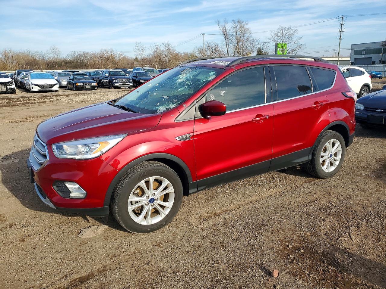 2018 Ford Escape SEL, VIN 1FMCU9HD8JUB52126 — Hail