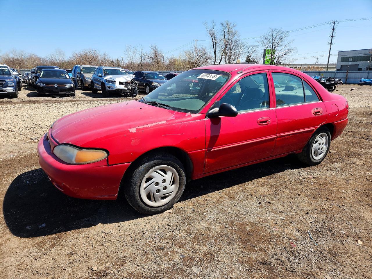 2002 Ford Escort Fleet Standard, VIN 3FAFP13P72R192885 — Бок