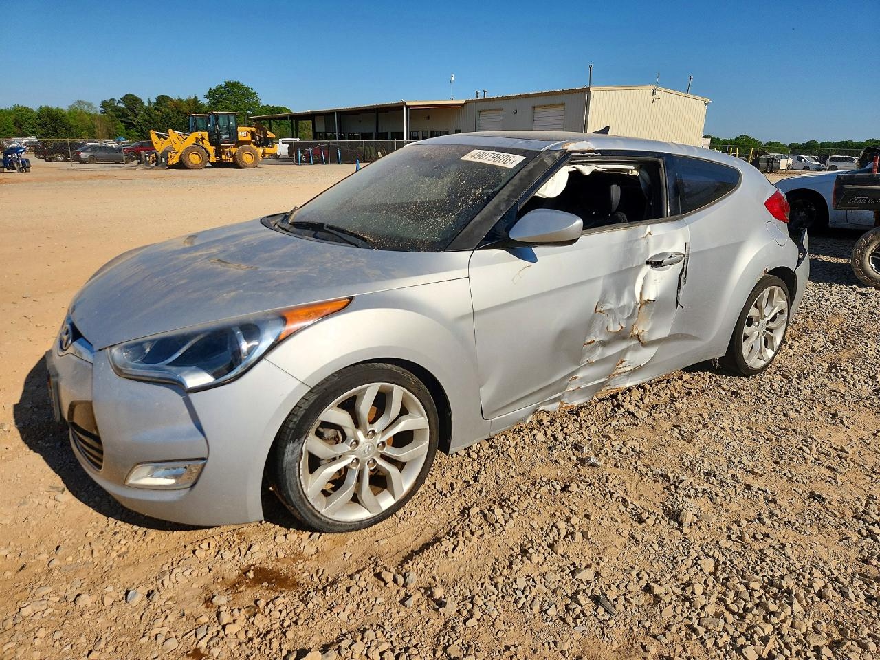 2013 Hyundai Veloster w/Black Int, VIN KMHTC6AD1DU165784 — Hail