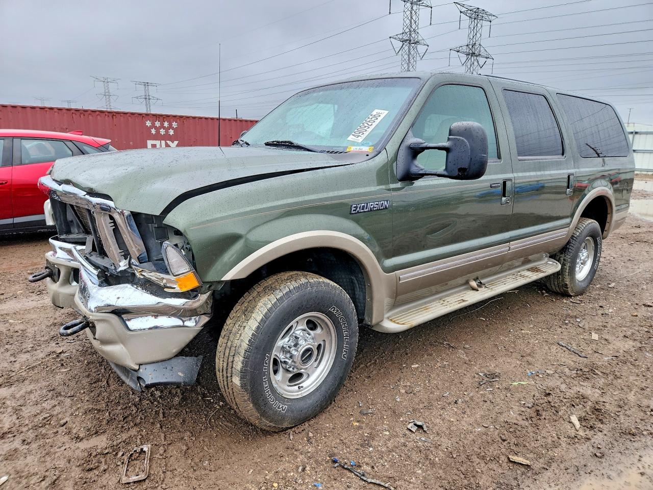 2002 Ford Excursion Limited, VIN 1FMNU43S92EC62227 — Front end