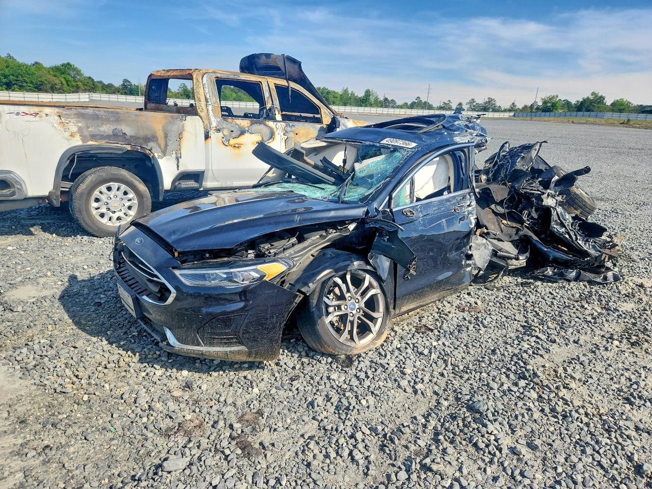 2019 Ford Fusion SEL, VIN 3FA6P0CD1KR219563 — Hail