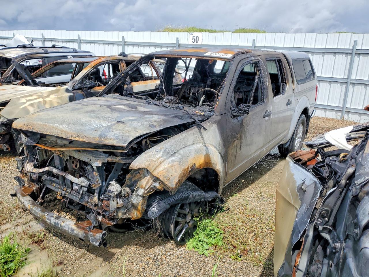 2019 Nissan Frontier SV, VIN 1N6AD0ER6KN741367 — Engine fire