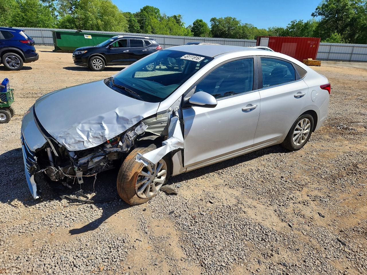 2022 Hyundai Accent SEL, VIN 3KPC24A60NE190088 — Front end