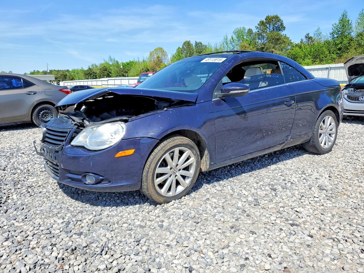 2009 Volkswagen Eos Komfort, VIN WVWBA71F59V004577 — Front end
