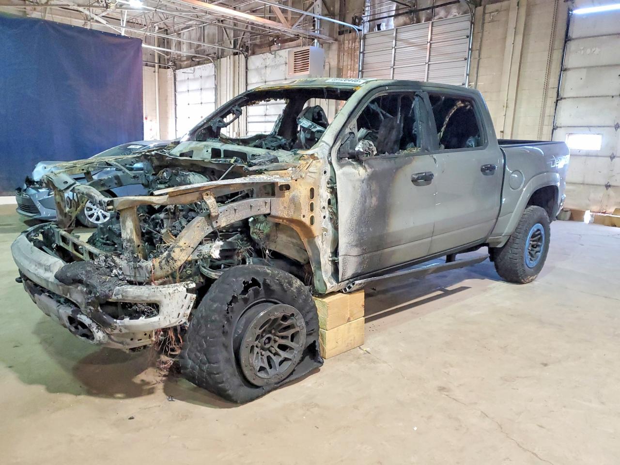 2023 Ram 1500 TRX, VIN 1C6SRFU94PN687630 — Engine fire