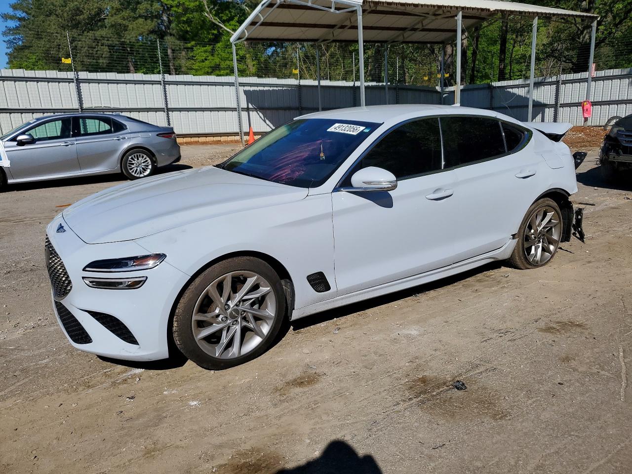 2022 Genesis G70 2.0T, VIN KMTG34TA1NU092884 — Rear end