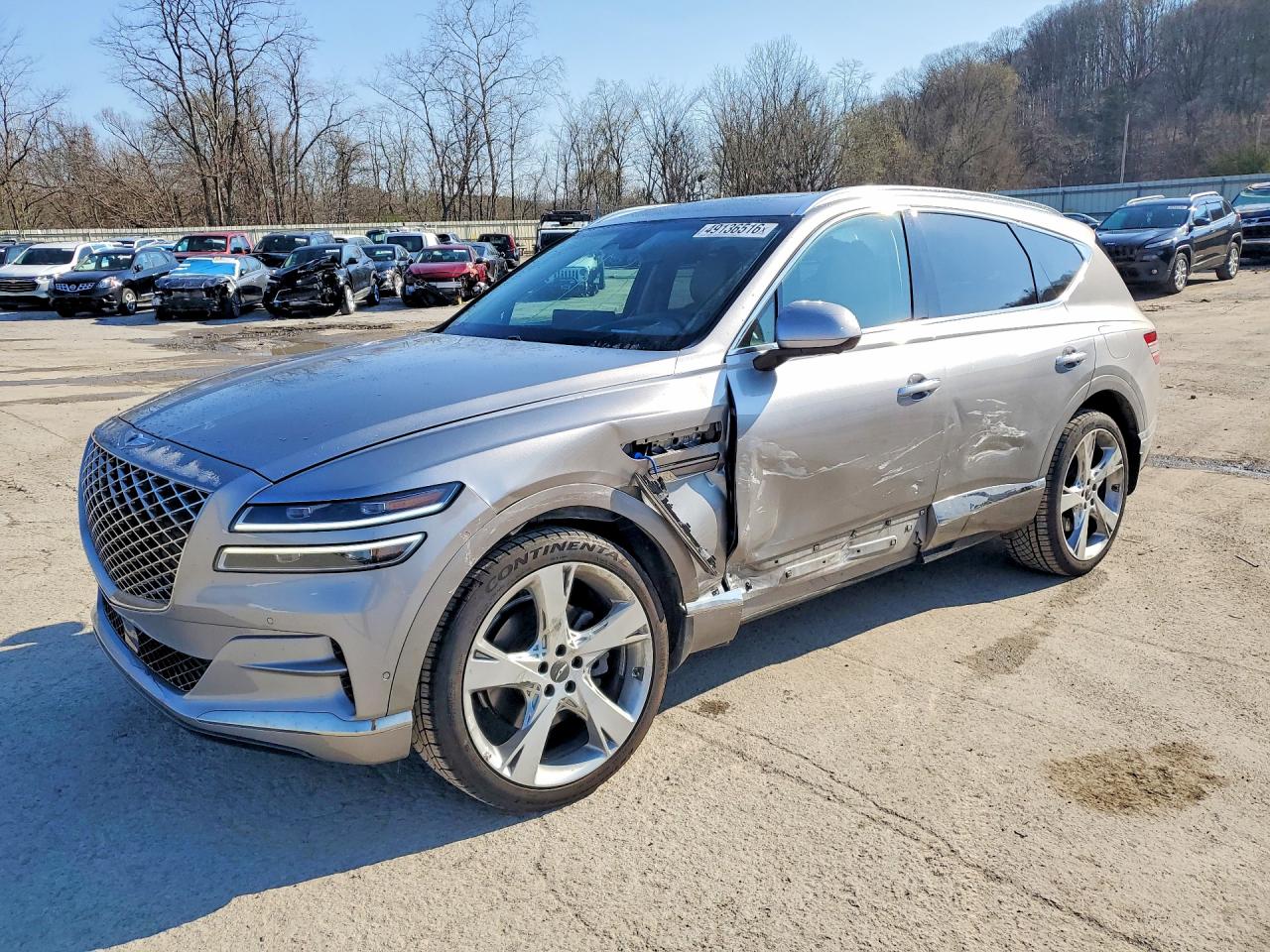 2021 Genesis GV80, VIN KMUHBDSB8MU053396 — Side