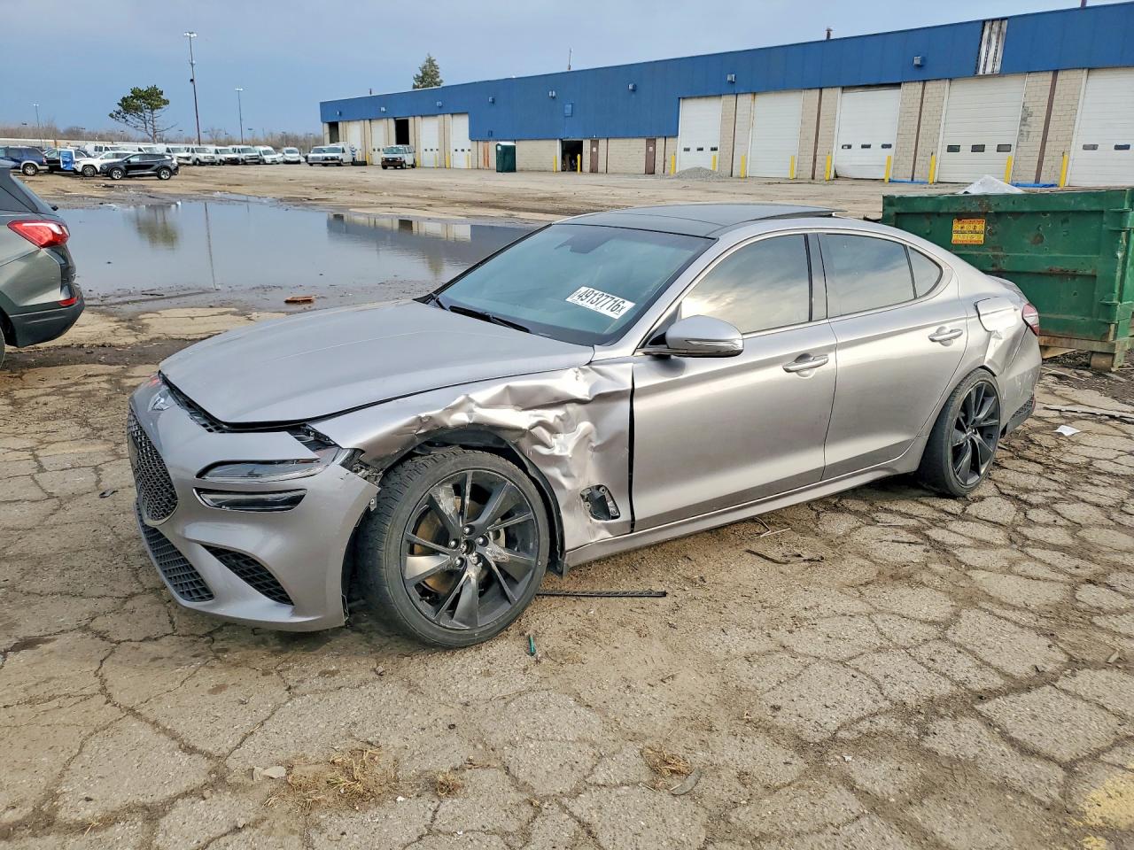 2023 Genesis G70 2.0T, VIN KMTG34TA7PU109979 — Front end