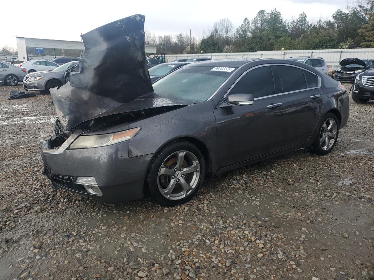 2010 Acura TL Technology, VIN 19UUA9F56AA005612 — Engine fire